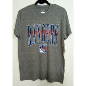 New York Rangers NHL SS Gray Shirt Medium